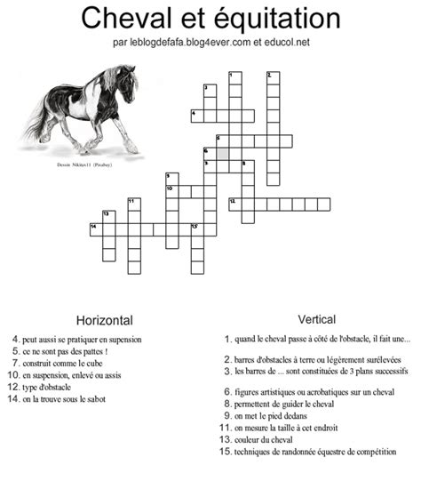 point equestre mots fléchés|Point équestre 8 lettres mots croisés